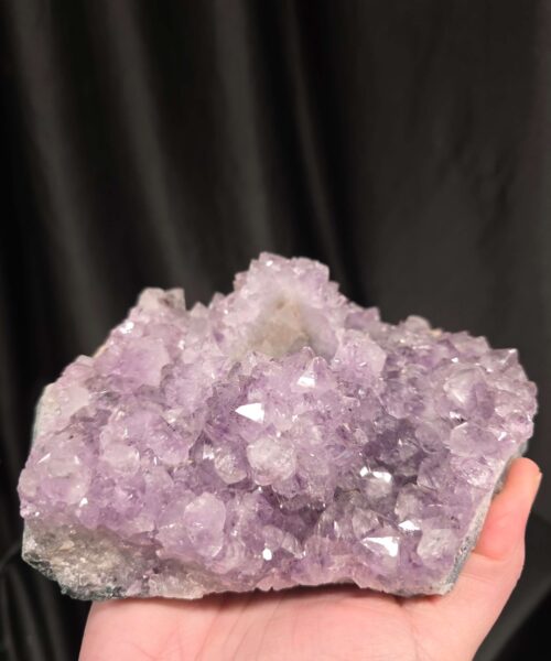 Very Large Premium A Grade Amethyst Cluster Druzy Candle 2 / Tealight Holders Handpicked 993g H6xW14.5xD14cm - Image 8