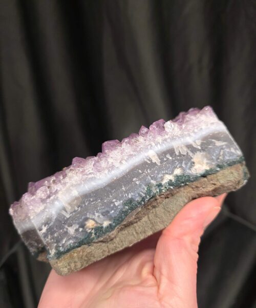 Very Large Premium A Grade Amethyst Cluster Druzy Candle 3 / Tealight Holders Handpicked 886g H5xW14xD9cm - Image 7