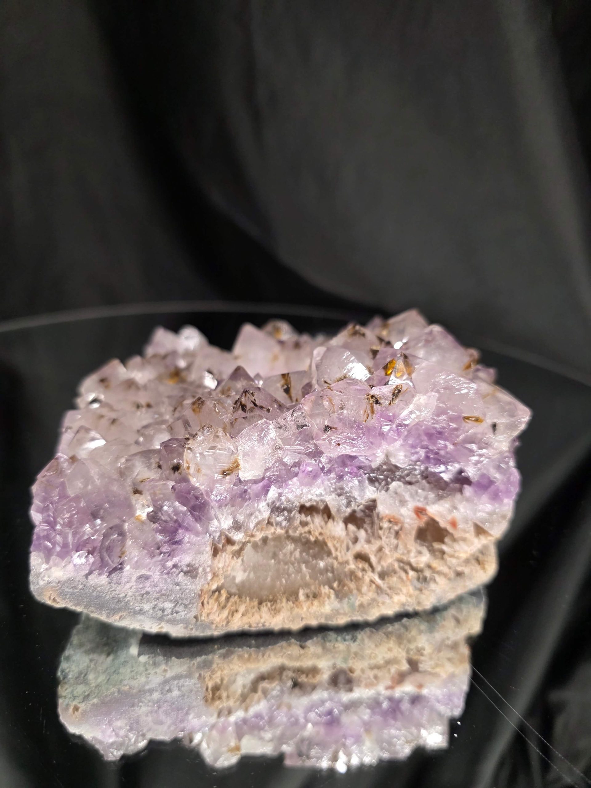 Very Large Premium A Grade Amethyst Cluster Druzy Candle 4 / Tealight Holders Handpicked 974g H6xW15xD14cm - Image 5