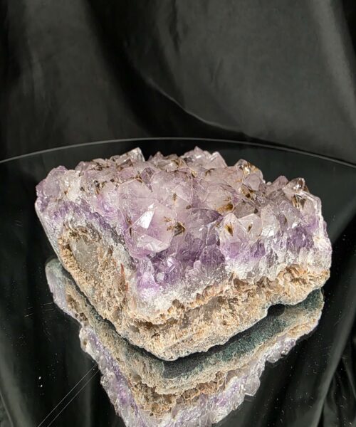 Very Large Premium A Grade Amethyst Cluster Druzy Candle 4 / Tealight Holders Handpicked 974g H6xW15xD14cm - Image 6