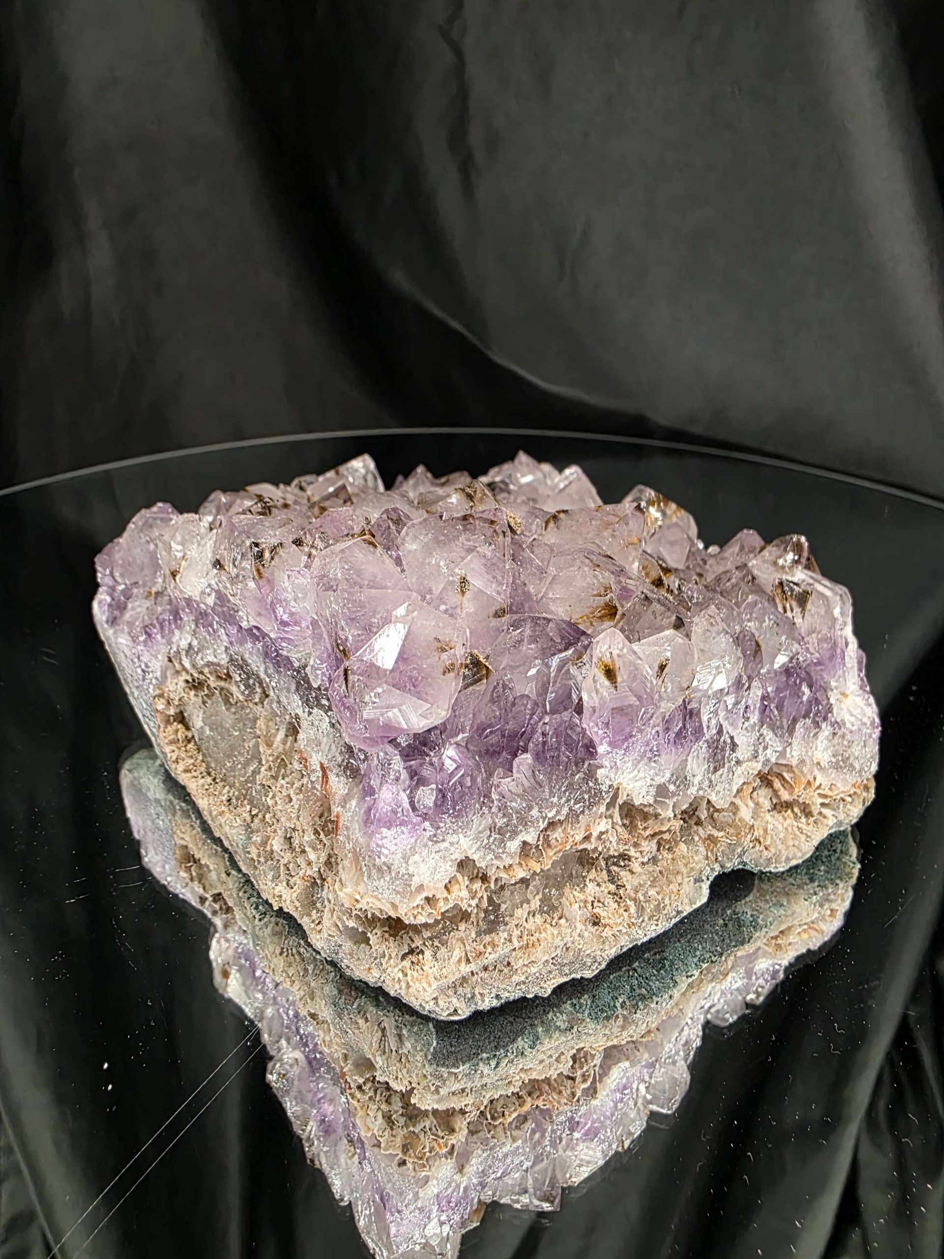 Very Large Premium A Grade Amethyst Cluster Druzy Candle 4 / Tealight Holders Handpicked 974g H6xW15xD14cm - Image 6
