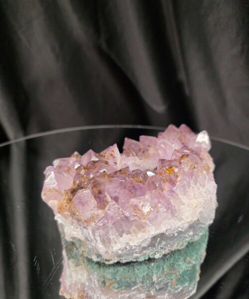 Very Large Premium A Grade Amethyst Cluster Druzy Candle 5 / Tealight Holders Handpicked 948g H6.5xW14xD10.5cm - Image 5