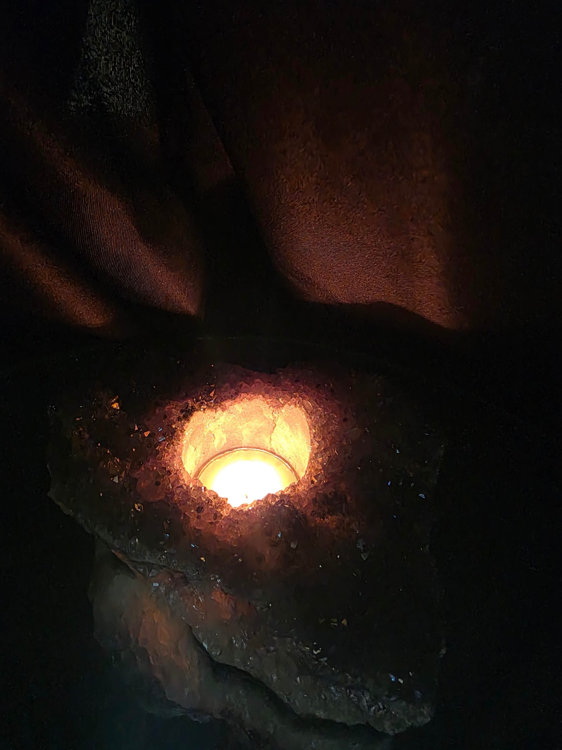 Large Amethyst Angel Aura Premium Candle 1 Handpicked 1.074g H6xW15xD10cm A Grade Cluster Druzy Tealight Holders - Image 10