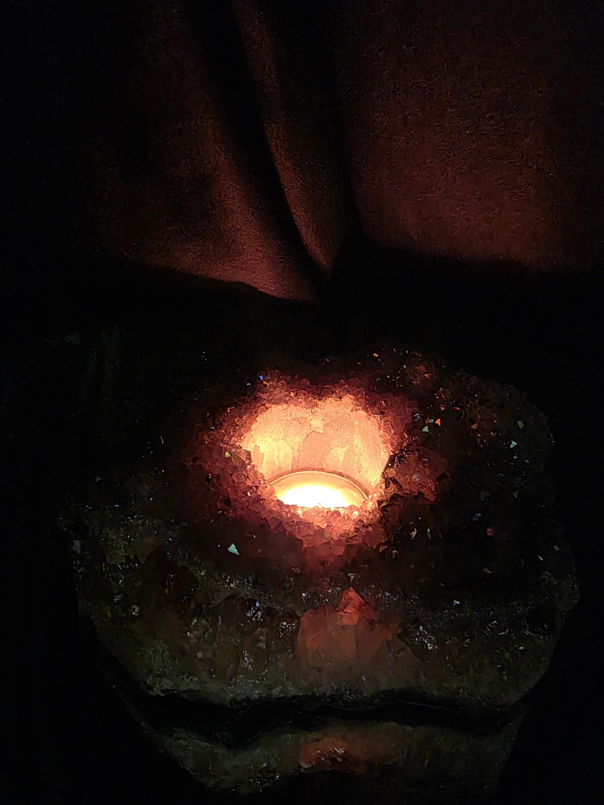 Large Amethyst Angel Aura Premium Candle 1 Handpicked 1.074g H6xW15xD10cm A Grade Cluster Druzy Tealight Holders - Image 11