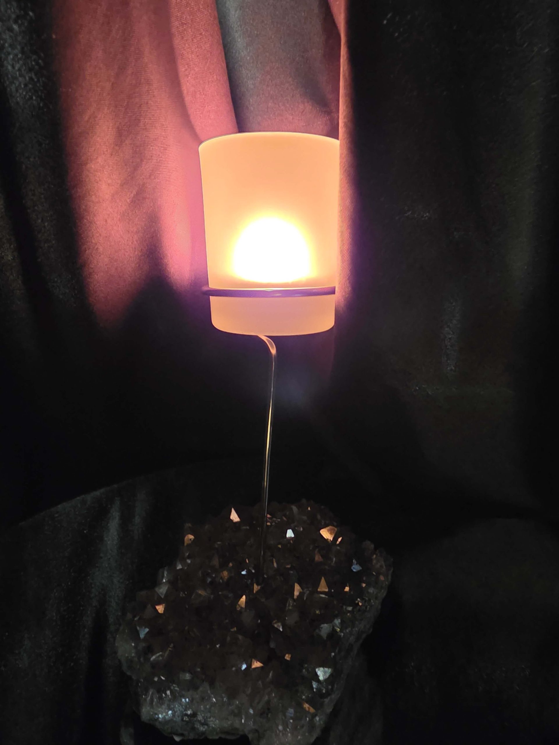 Premium A Grade Angel Aura No. 1 Cluster Druzy Candle / 1 Cup Tealight Holder 685g H20.5xW11.5xD12cm - Image 14