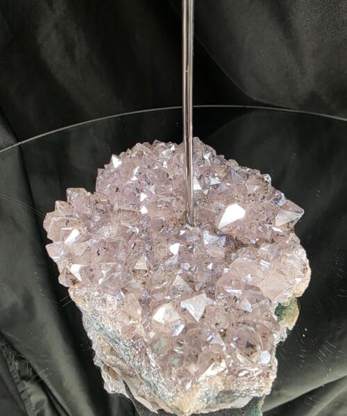 Premium A Grade Angel Aura No. 1 Cluster Druzy Candle / 1 Cup Tealight Holder 685g H20.5xW11.5xD12cm - Image 16