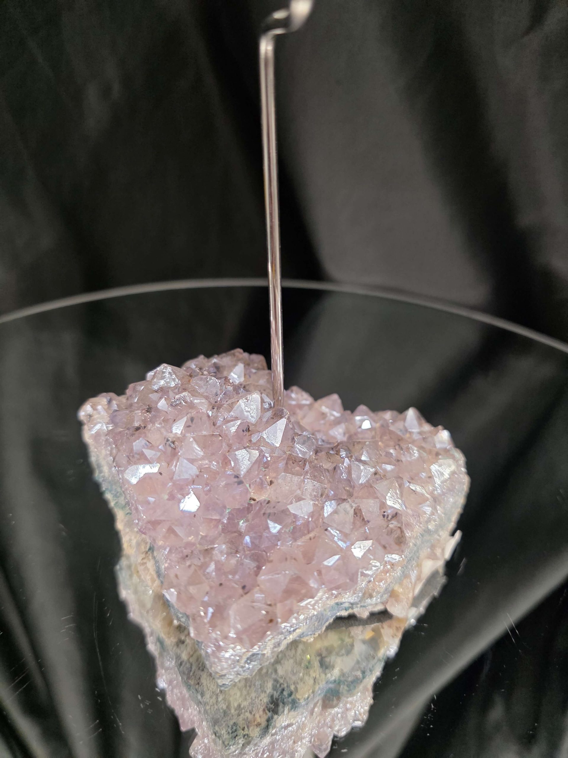 Premium A Grade Angel Aura No. 1 Cluster Druzy Candle / 1 Cup Tealight Holder 685g H20.5xW11.5xD12cm - Image 5