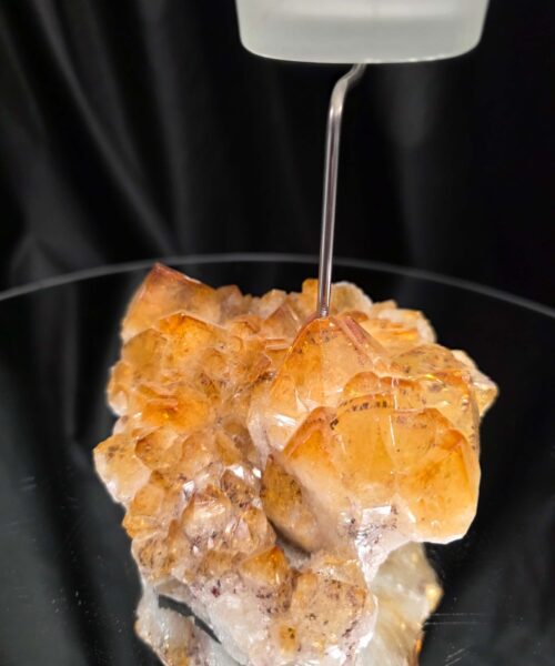 Premium A Grade Citrine Candle No. 1 Cluster Druzy / 1 Cup Tealight Holder 967g H19xW12xD12.5cm - Image 7