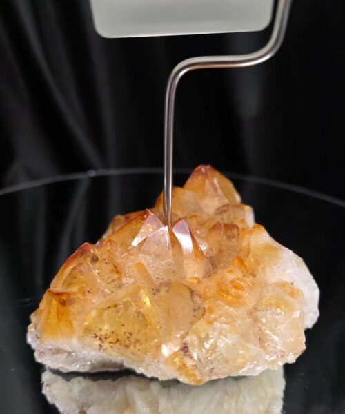 Premium A Grade Citrine Candle No. 1 Cluster Druzy / 1 Cup Tealight Holder 967g H19xW12xD12.5cm - Image 8