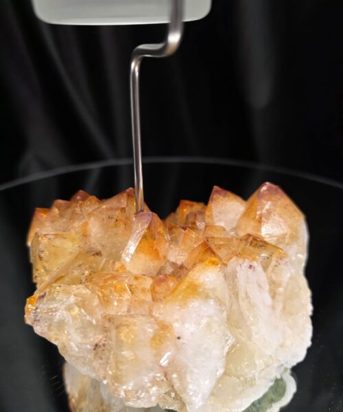 Premium A Grade Citrine Candle No. 1 Cluster Druzy / 1 Cup Tealight Holder 967g H19xW12xD12.5cm - Image 9