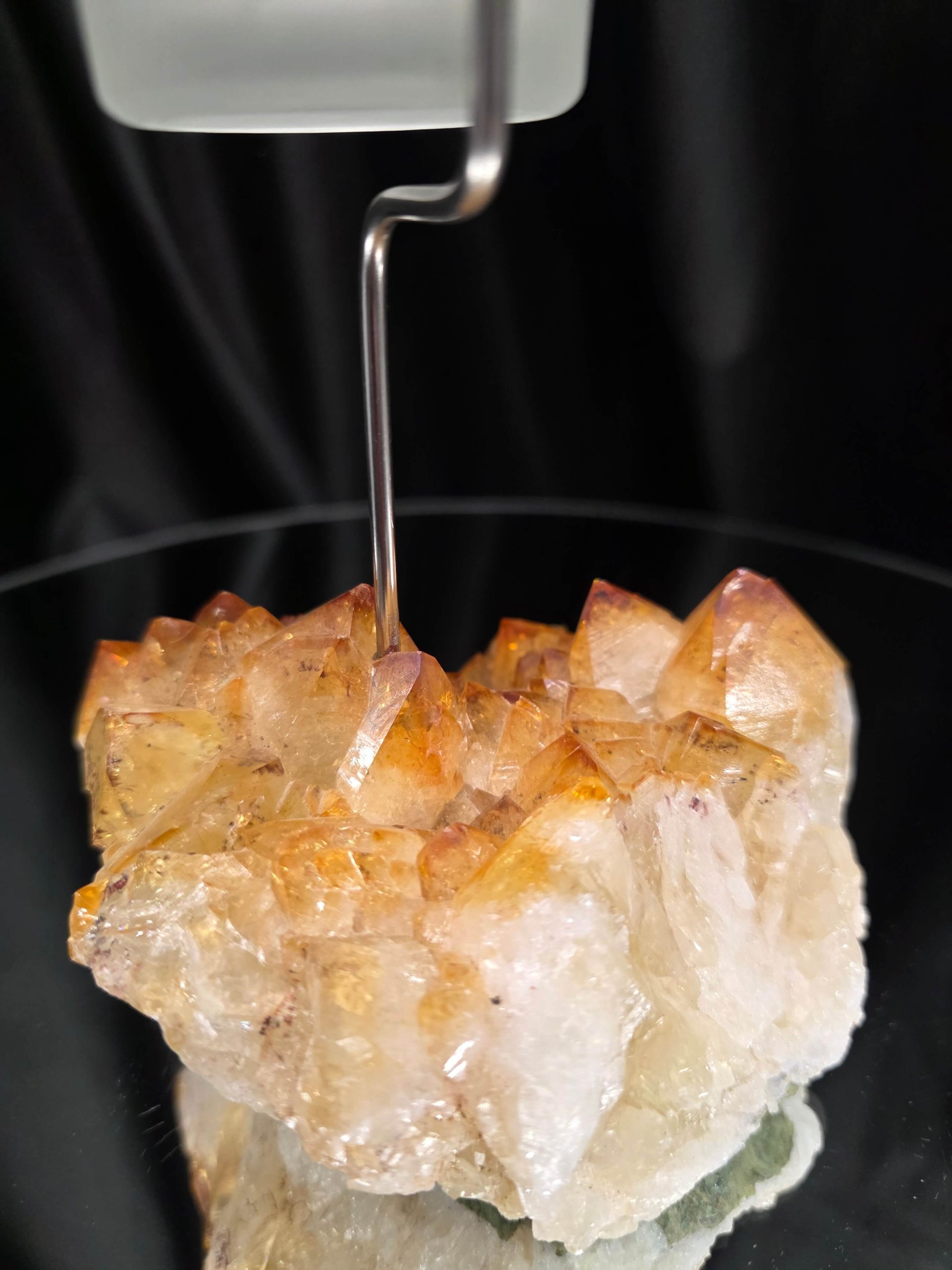 Premium A Grade Citrine Candle No. 1 Cluster Druzy / 1 Cup Tealight Holder 967g H19xW12xD12.5cm - Image 9