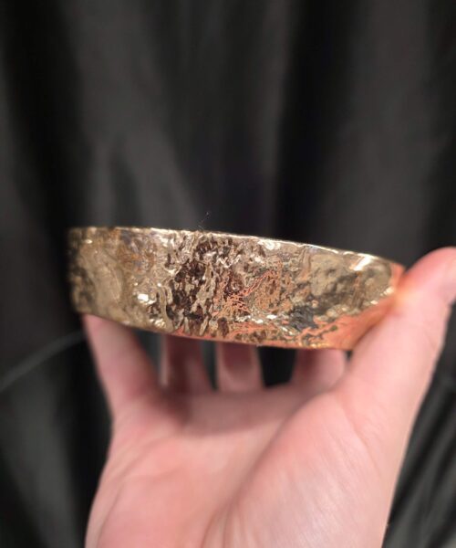 Grey Natural Agate Slice 1 Handpicked 495g H2xW12.5xD10.5cm Microcrystalline Quartz Gold Gilded 24ct Tealight Candle Holder - Image 6