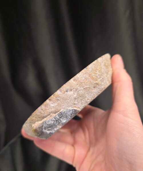 Grey Natural Edge Agate Slice 3 438g H2xW12xD10.5cm Handpicked Microcrystalline Quartz Tealight Candle Holder - Image 7