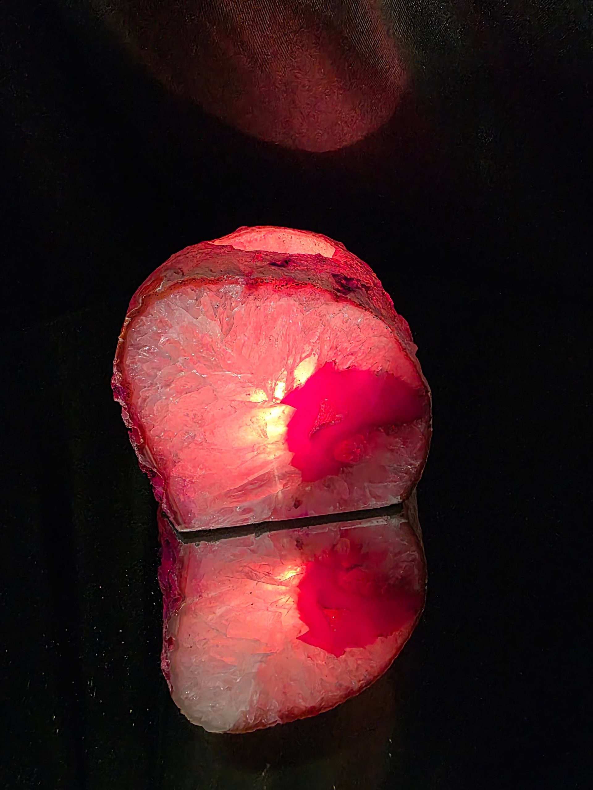Large Pink Agate End Candle 1 Handpicked 1.005g H8xW9xD10cm Microcrystalline Quartz Tealight Holder Ornament - Image 10