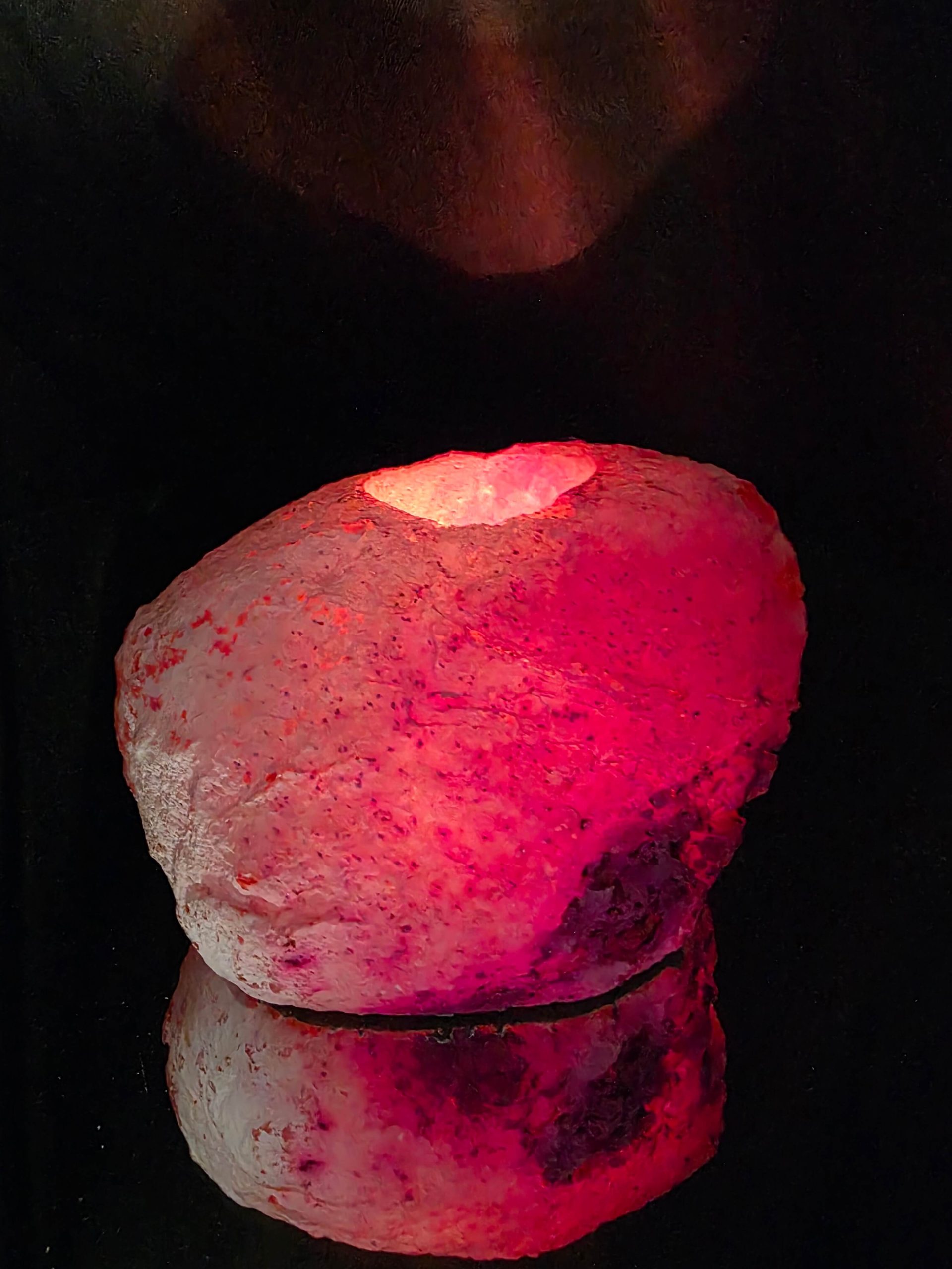 Large Pink Agate End Candle 1 Handpicked 1.005g H8xW9xD10cm Microcrystalline Quartz Tealight Holder Ornament - Image 11