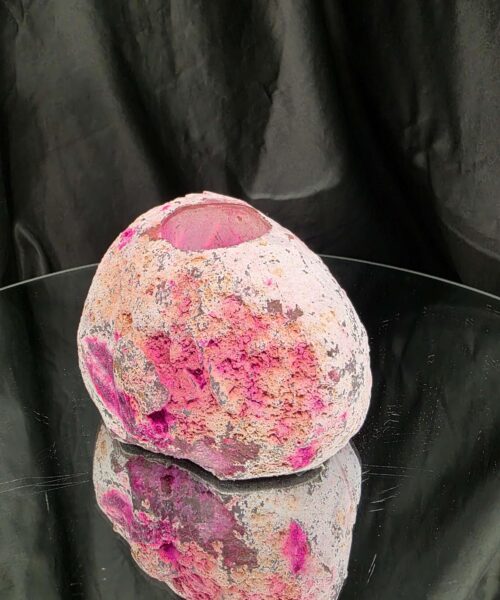 Large Pink Agate End Candle 1 Handpicked 1.005g H8xW9xD10cm Microcrystalline Quartz Tealight Holder Ornament - Image 5