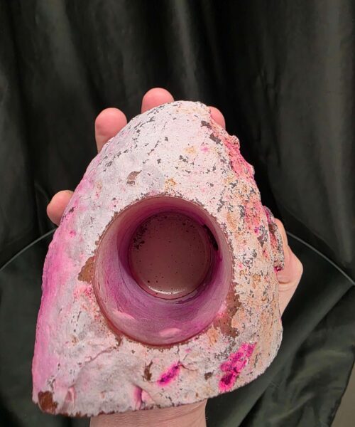 Large Pink Agate End Candle 1 Handpicked 1.005g H8xW9xD10cm Microcrystalline Quartz Tealight Holder Ornament - Image 7