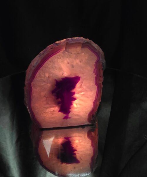 Large Purple Agate Candle 1 Handpicked 1.511g H11xW10xD9.5cm End Microcrystalline Quartz Tealight Holder Ornament - Image 12