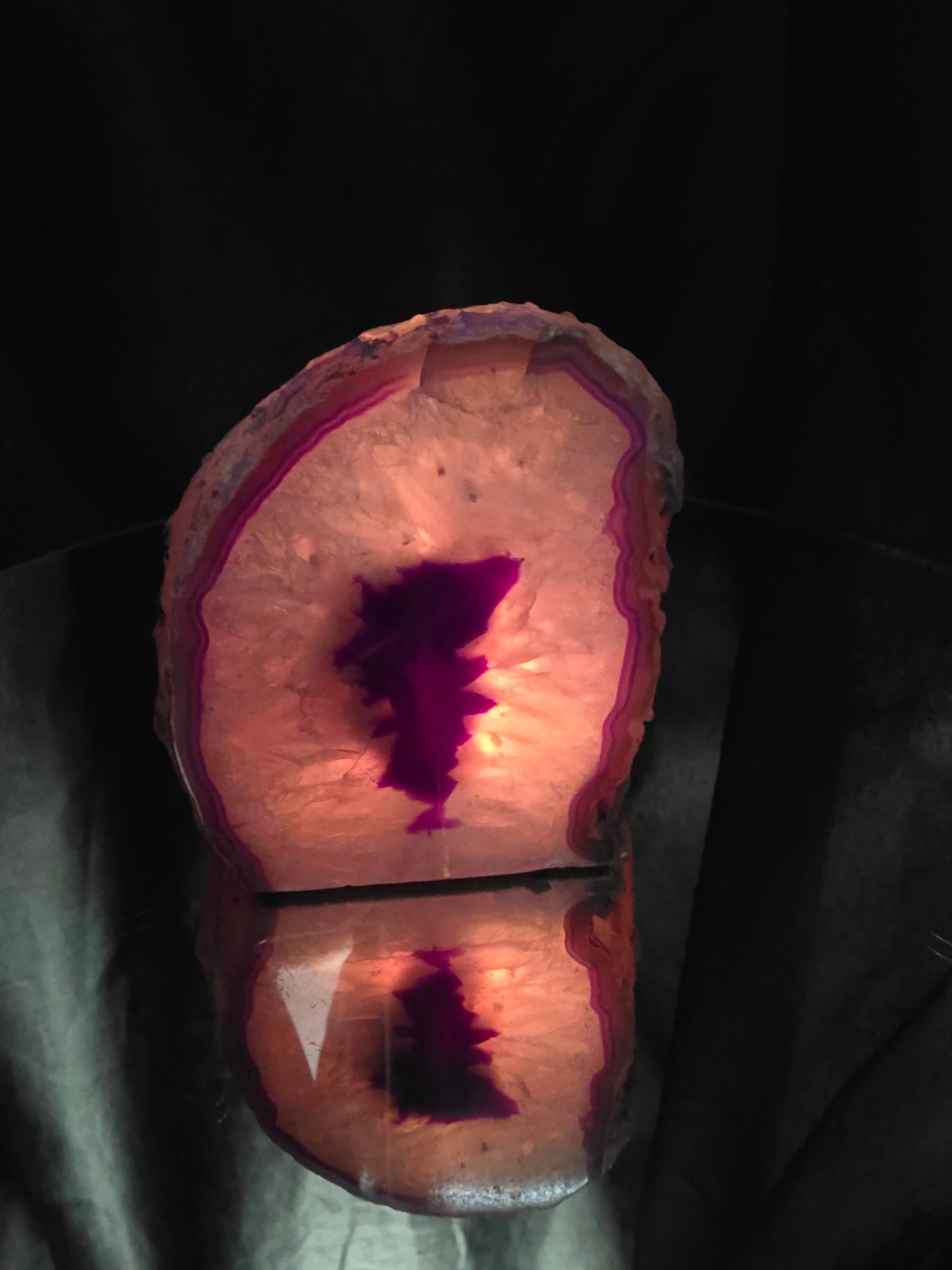 Large Purple Agate Candle 1 Handpicked 1.511g H11xW10xD9.5cm End Microcrystalline Quartz Tealight Holder Ornament - Image 12