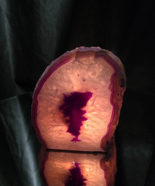 Large Purple Agate Candle 1 Handpicked 1.511g H11xW10xD9.5cm End Microcrystalline Quartz Tealight Holder Ornament - Image 8