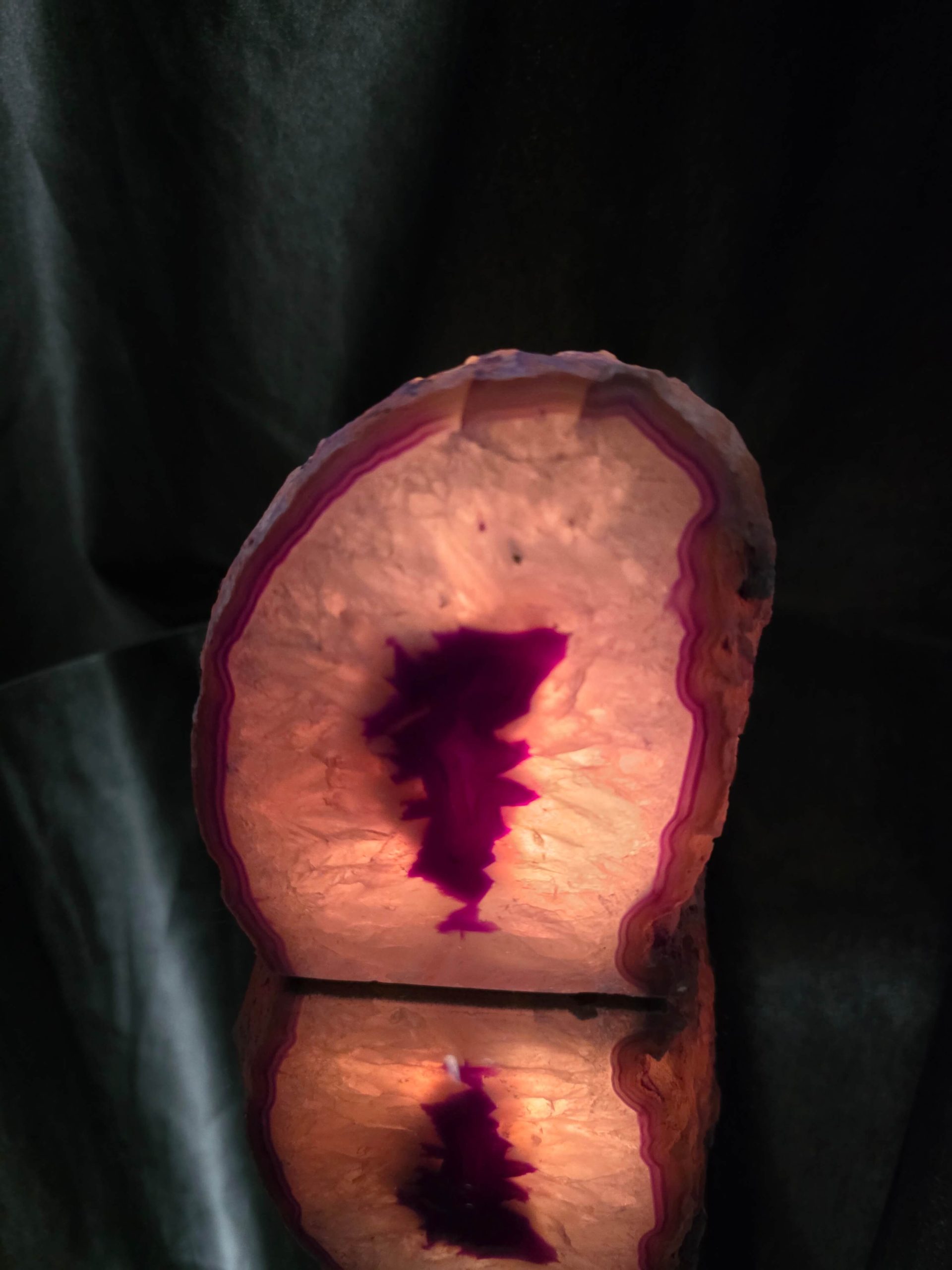 Large Purple Agate Candle 1 Handpicked 1.511g H11xW10xD9.5cm End Microcrystalline Quartz Tealight Holder Ornament - Image 8