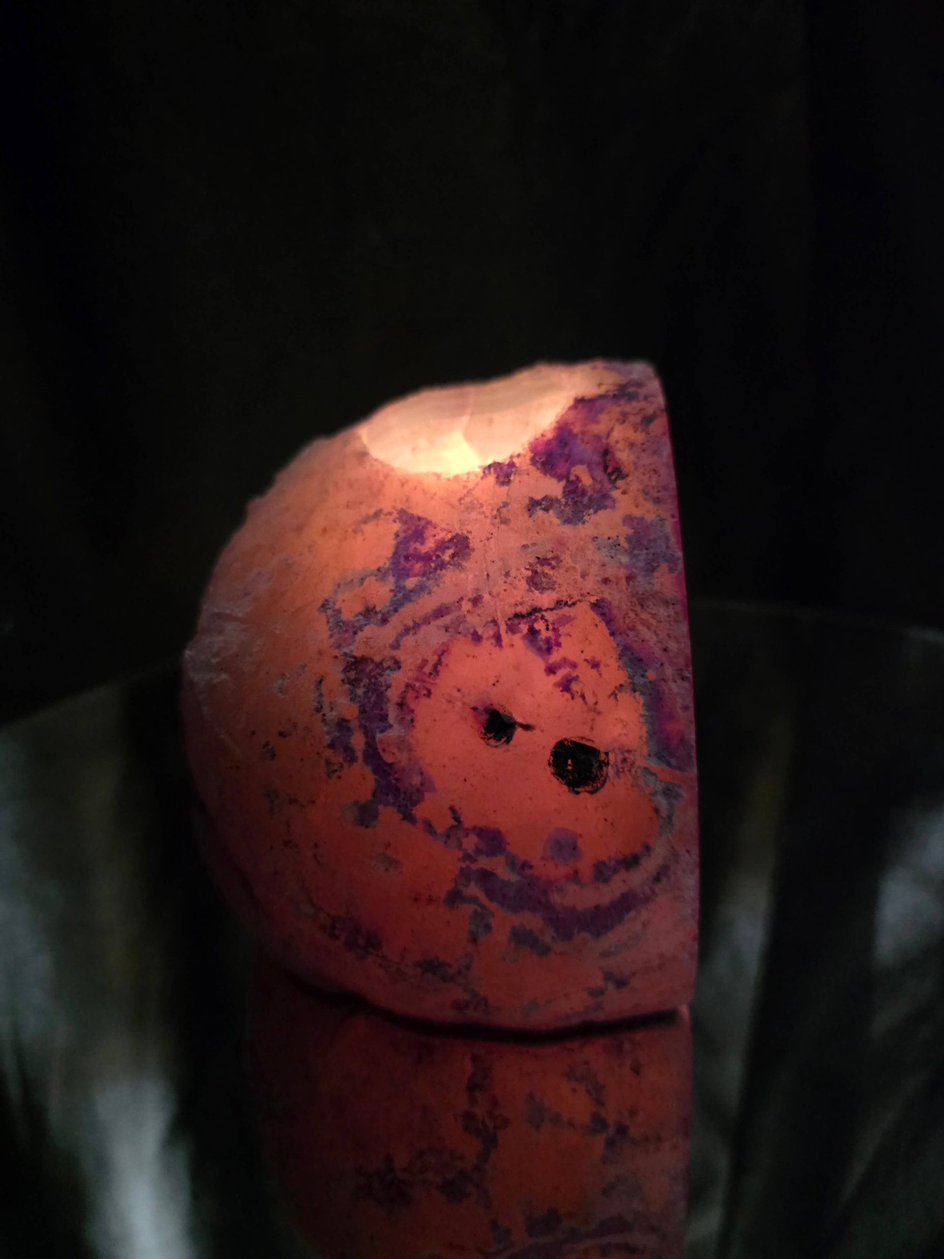 Large Purple Agate Candle 1 Handpicked 1.511g H11xW10xD9.5cm End Microcrystalline Quartz Tealight Holder Ornament - Image 9