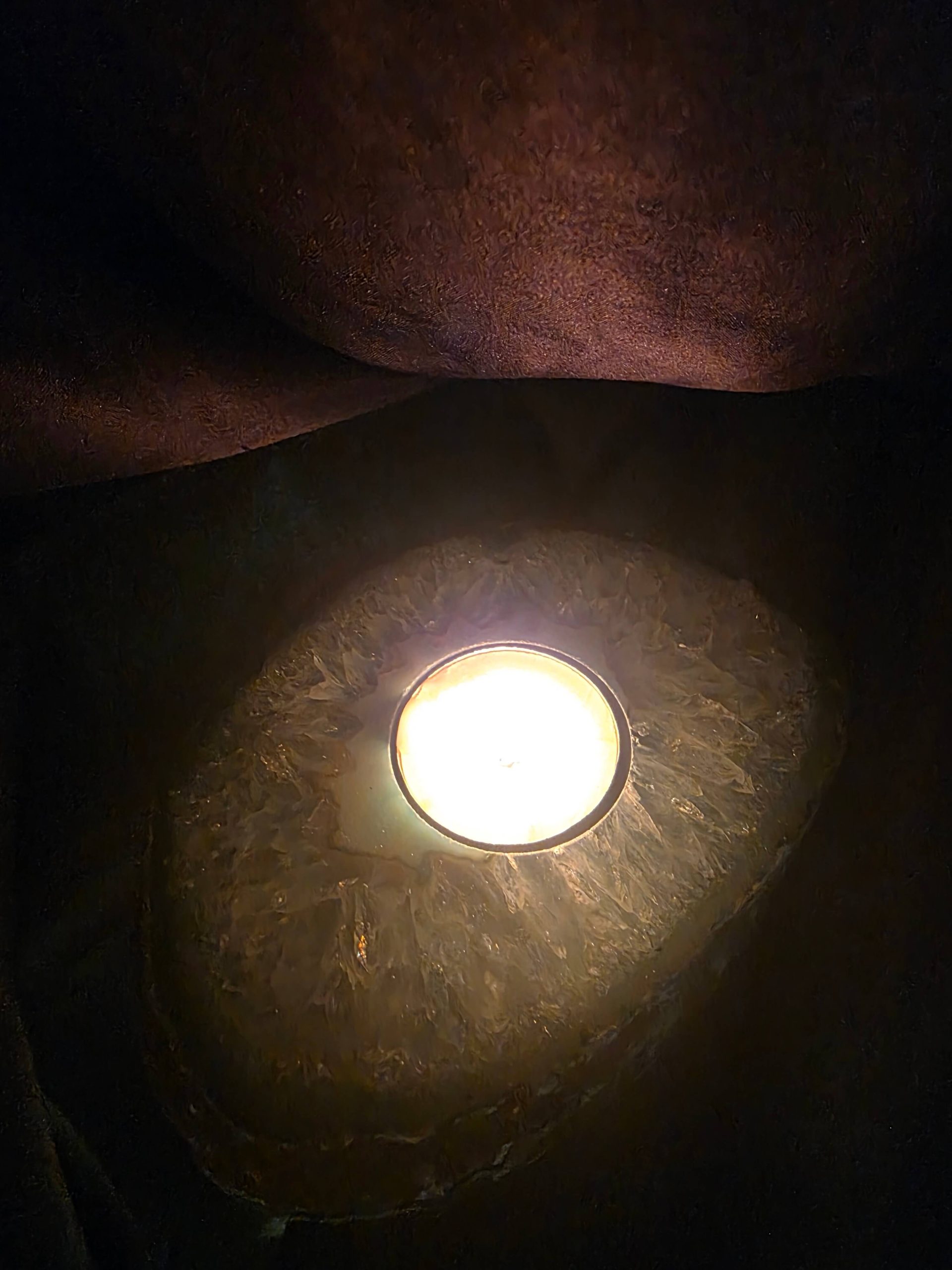 Teal Agate Slice 1 Handpicked 456g H2xW13.5xD10cm Microcrystalline Quartz Tealight Candle Holder Ornament - Image 13