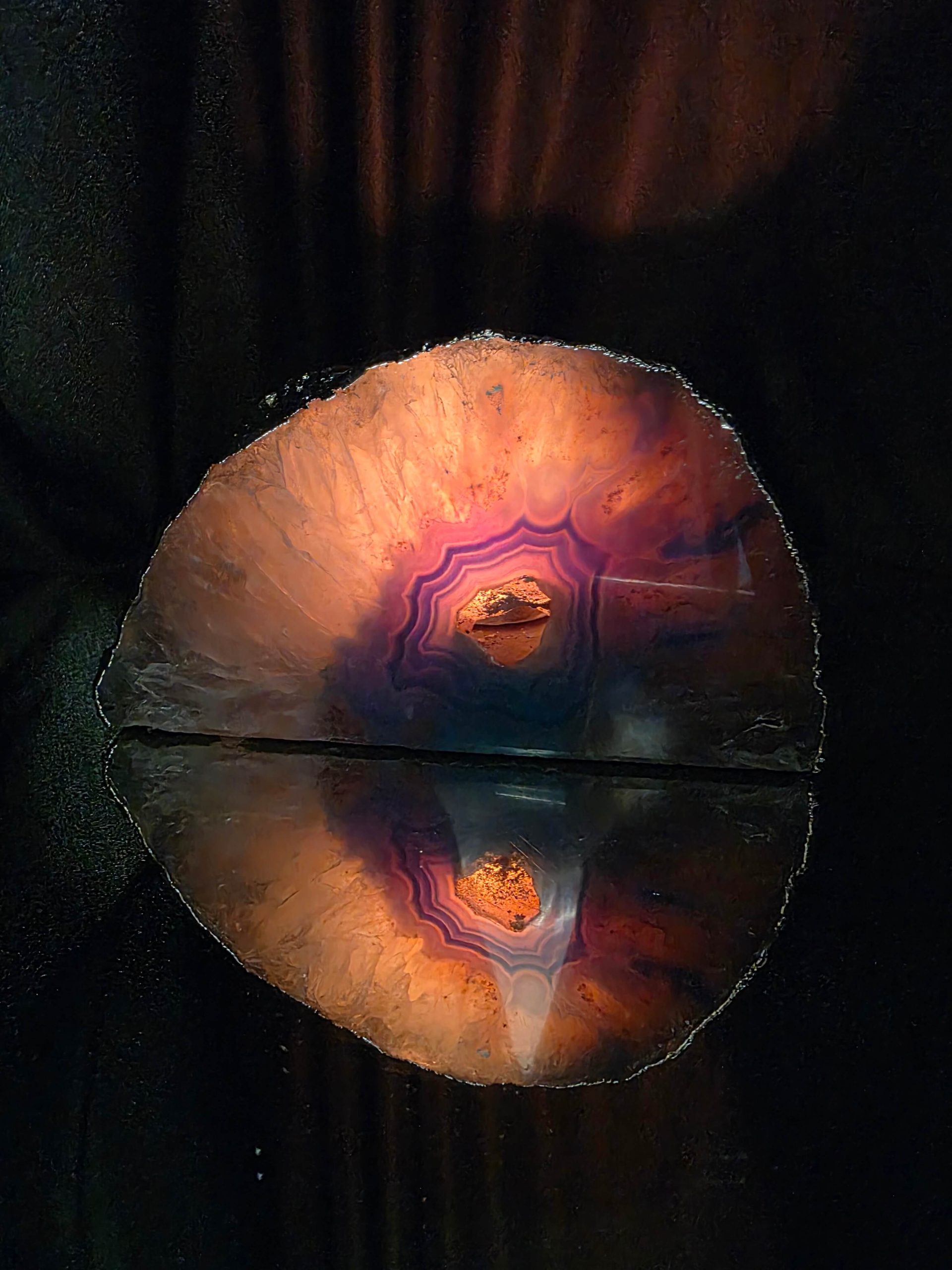 Large Teal Agate End Candle 1 Handpicked 1.471g H9xW16xD9.5cm Microcrystalline Quartz Silver Gilded Tealight Holder - Image 12
