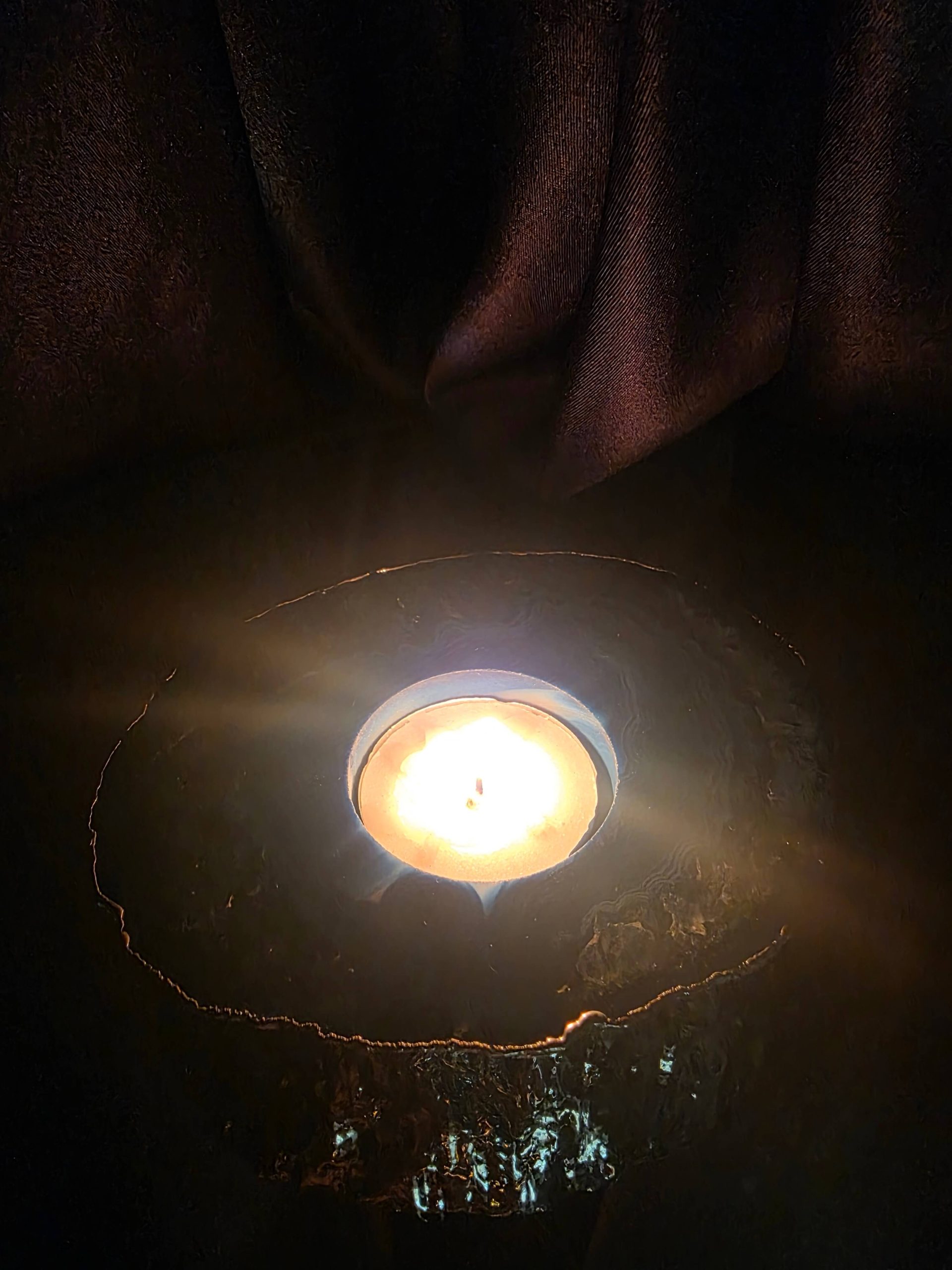 Large Teal Agate Slice 1 Handpicked 301g H2xW12xD10cm Microcrystalline Quartz Silver Gilded Tealight Candle Holder Ornament - Image 11