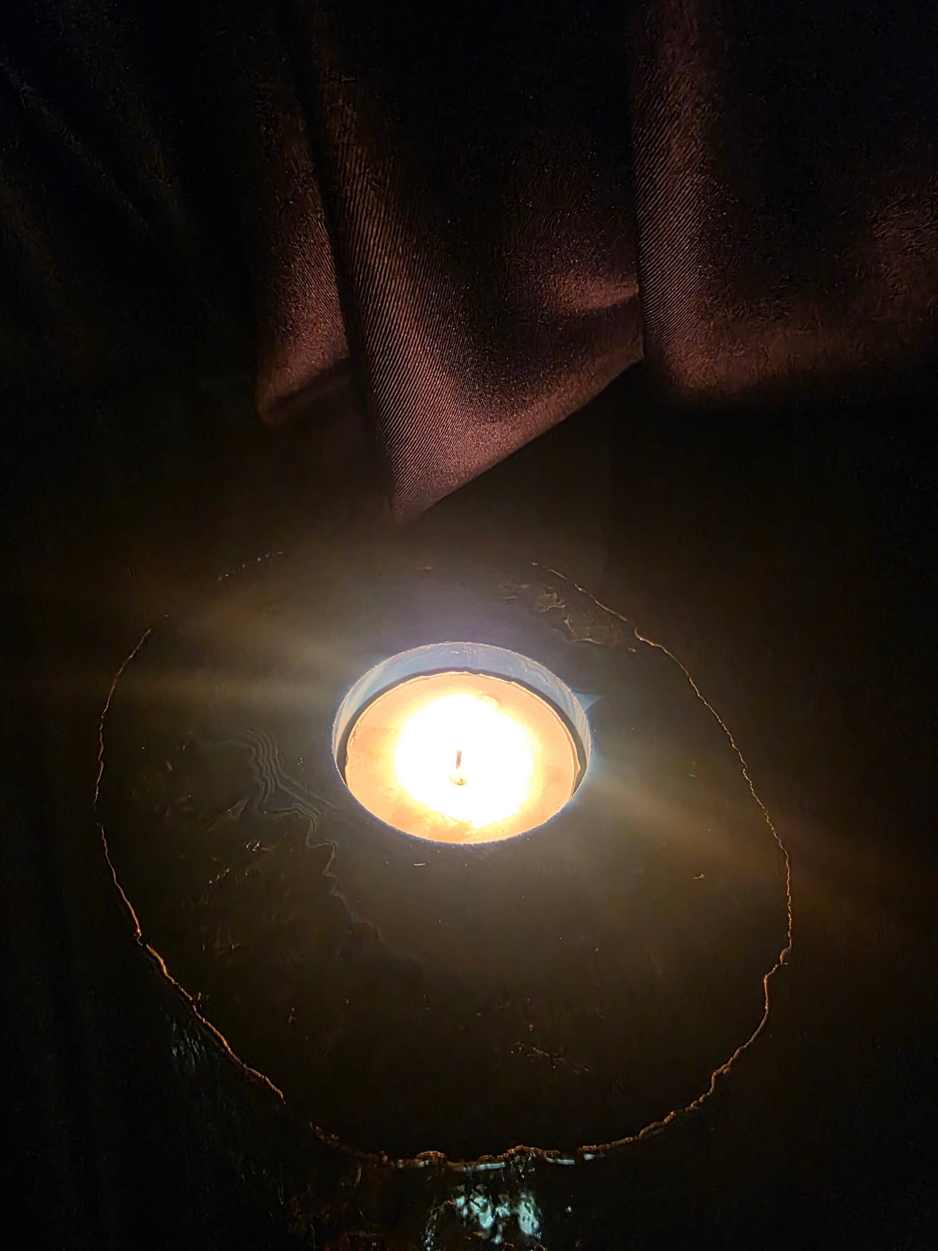 Large Teal Agate Slice 1 Handpicked 301g H2xW12xD10cm Microcrystalline Quartz Silver Gilded Tealight Candle Holder Ornament - Image 12