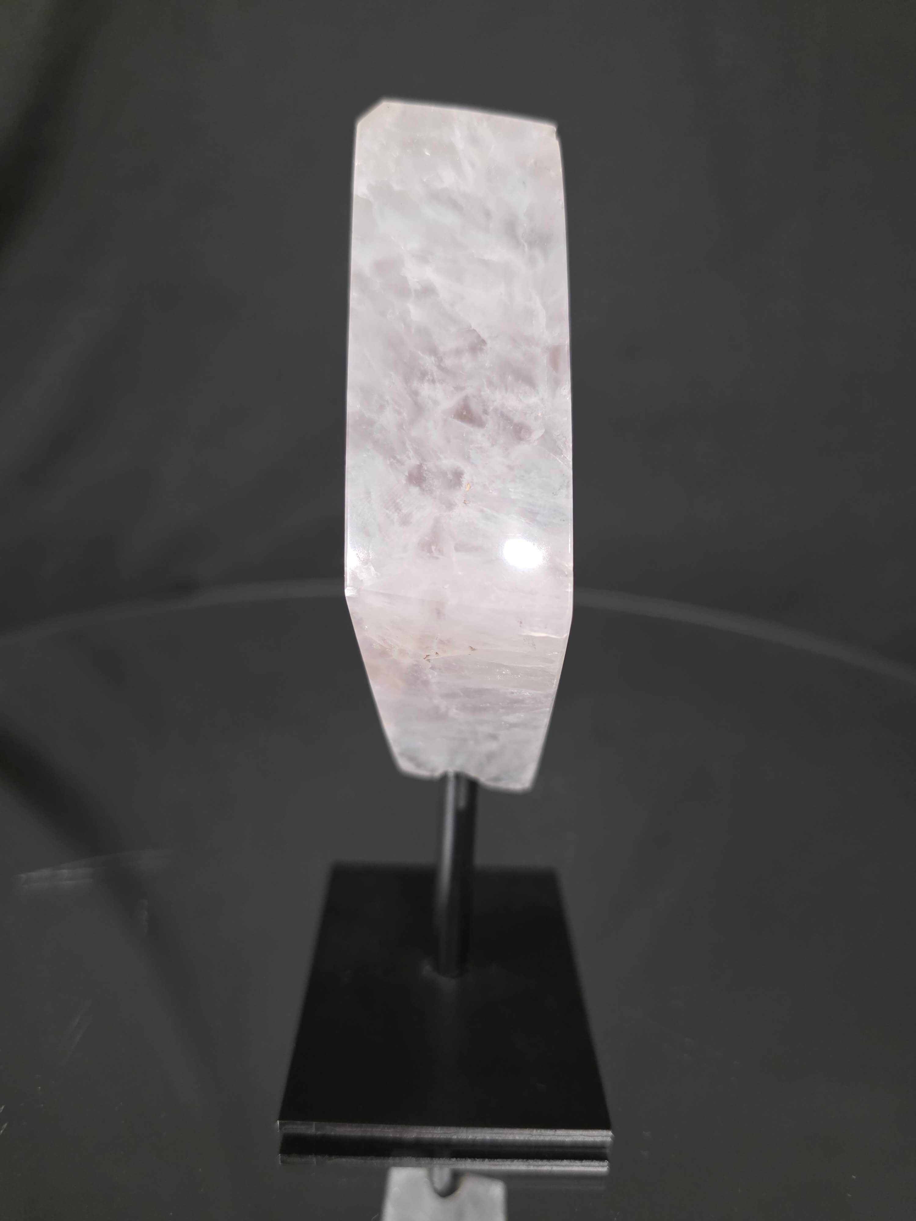 Luxury Natural Agate Cube 11 on Metal Stand 324g H14.5xW7xD5cm - Image 2