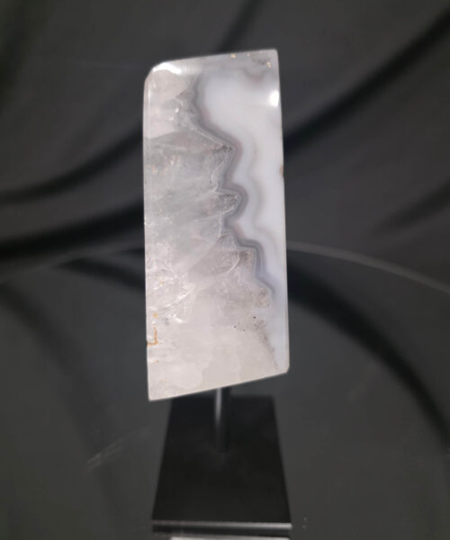 Alternative view of Luxury Natural Agate Cube 2 on Metal Stand 572g H15.5xW7xD5cm