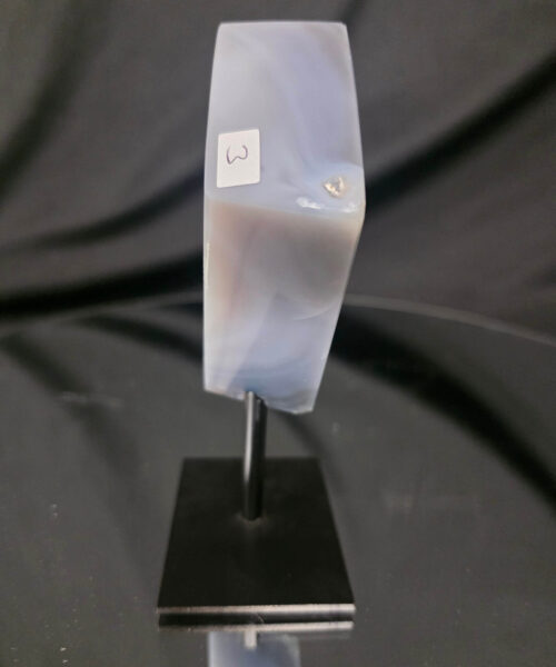 Alternative view of Luxury Natural Agate Cube 3 on Metal Stand 329g H14xW7xD5cm