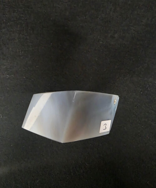 Luxury Natural Agate Cube 3 on Metal Stand 329g H14xW7xD5cm - Image 6