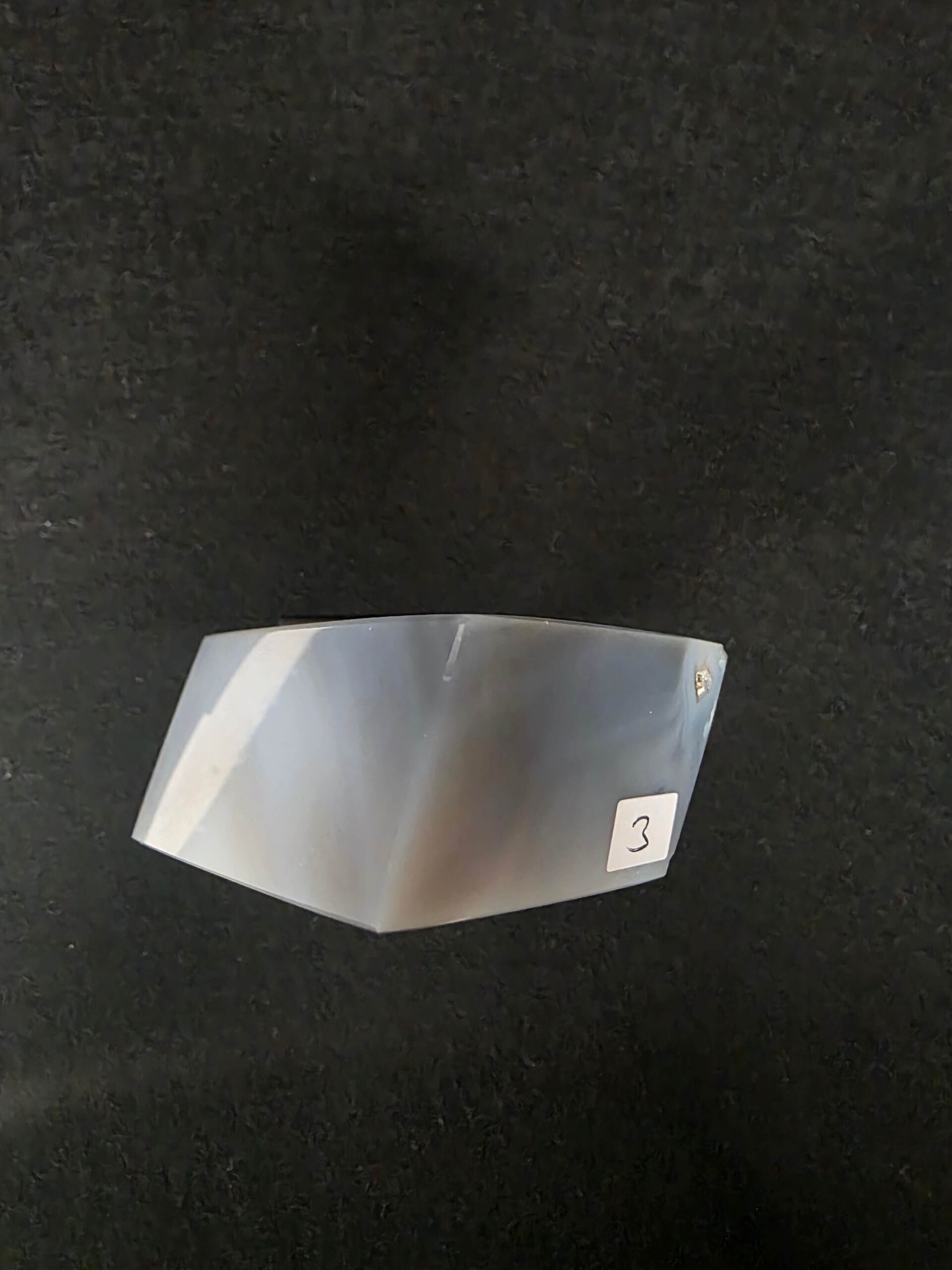 Luxury Natural Agate Cube 3 on Metal Stand 329g H14xW7xD5cm - Image 6