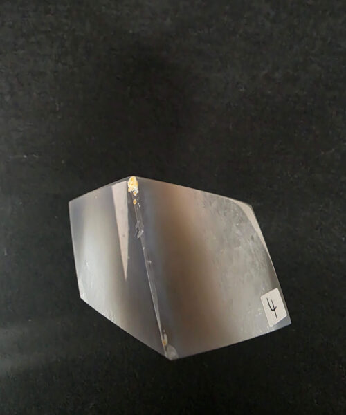 Luxury Natural Agate Cube 4 on Metal Stand 402g H14xW7xD5cm - Image 6