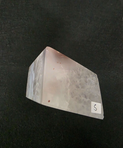 Luxury Natural Agate Cube 5 on Metal Stand 692g H17xW7xD5cm - Image 7