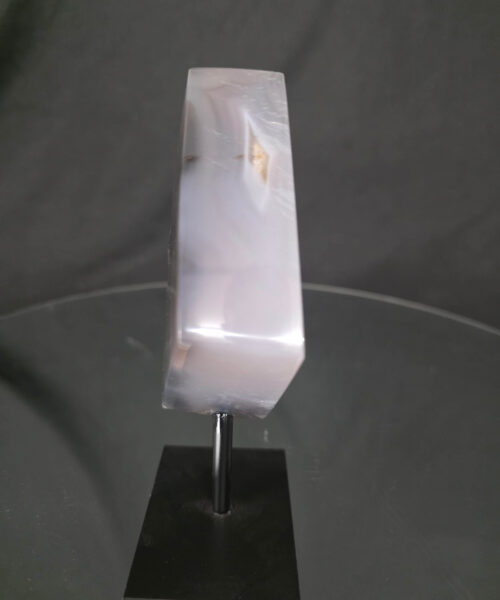 Alternative view of Luxury Natural Agate Cube 6 on Metal Stand 384g H14xW7xD5cm