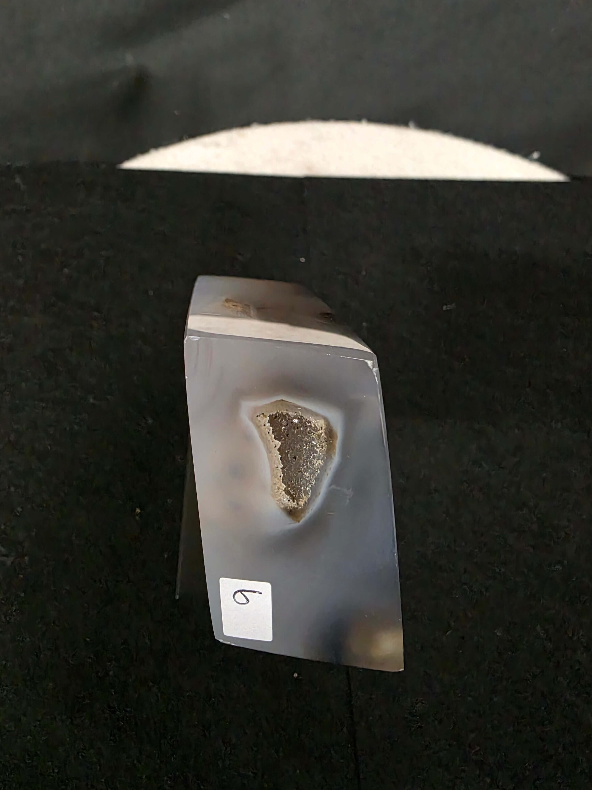 Luxury Natural Agate Cube 6 on Metal Stand 384g H14xW7xD5cm - Image 6