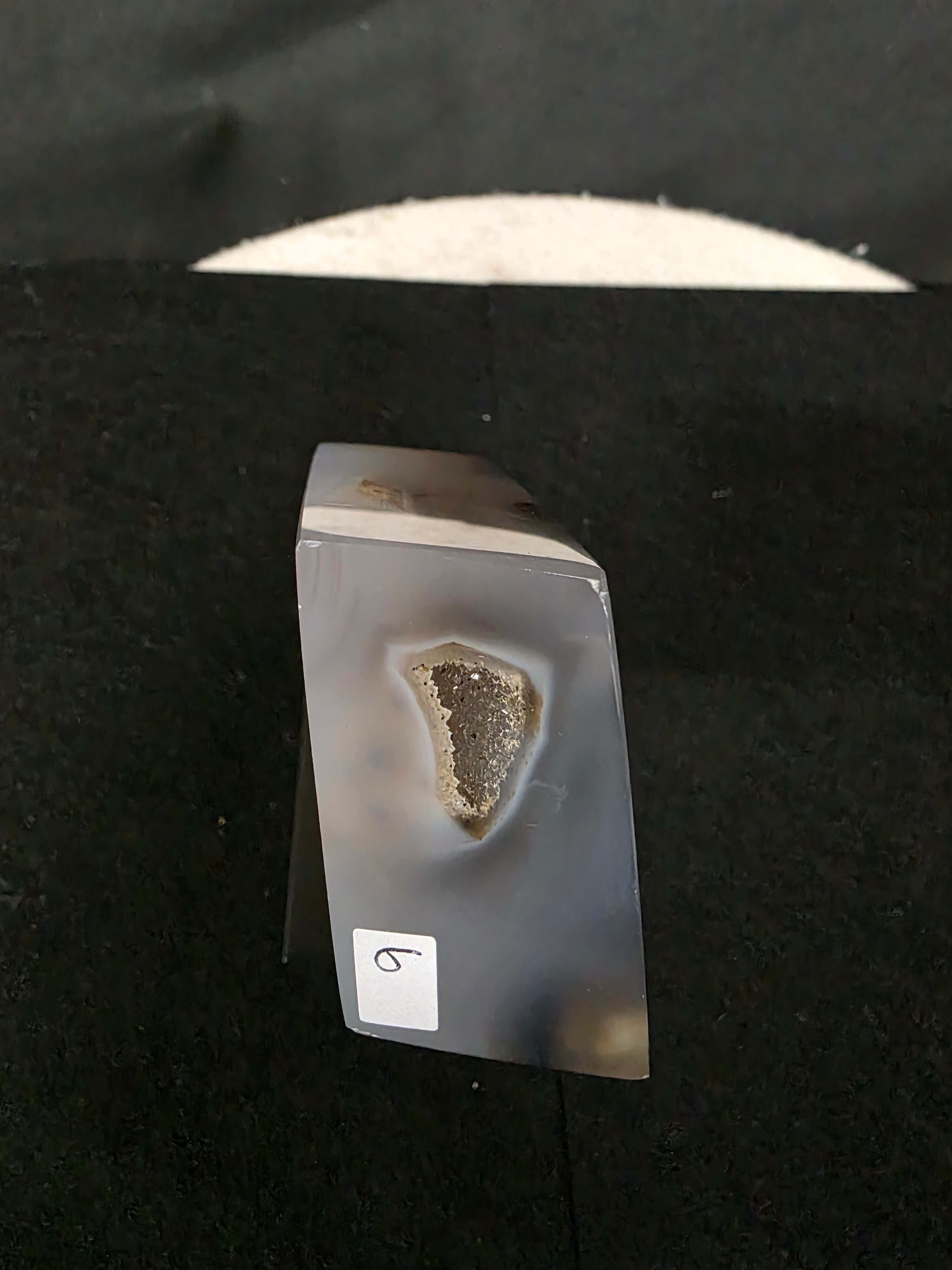 Luxury Natural Agate Cube 6 on Metal Stand 384g H14xW7xD5cm - Image 6