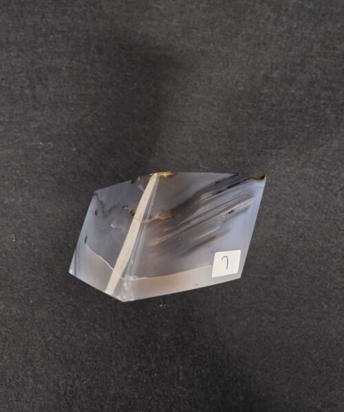 Luxury Natural Agate Cube 7 on Metal Stand 391g H13.5xW7xD5cm - Image 6
