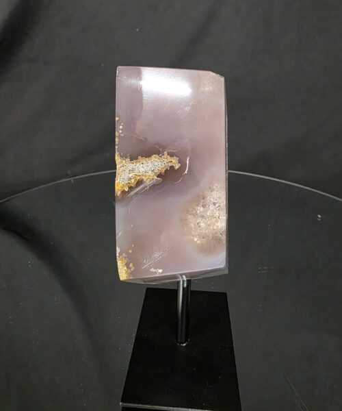 Alternative view of Luxury Natural Agate Cube 8 on Metal Stand 376g H13.5xW7xD5cm