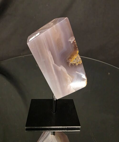 Luxury Natural Agate Cube 8 on Metal Stand 376g H13.5xW7xD5cm - Image 3