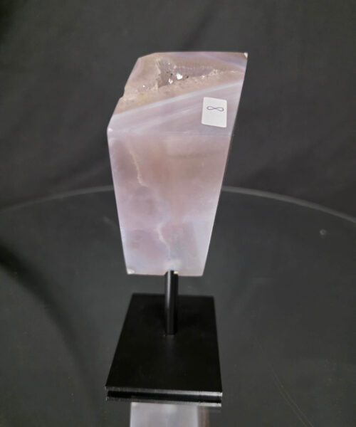 Luxury Natural Agate Cube 8 on Metal Stand 376g H13.5xW7xD5cm - Image 4
