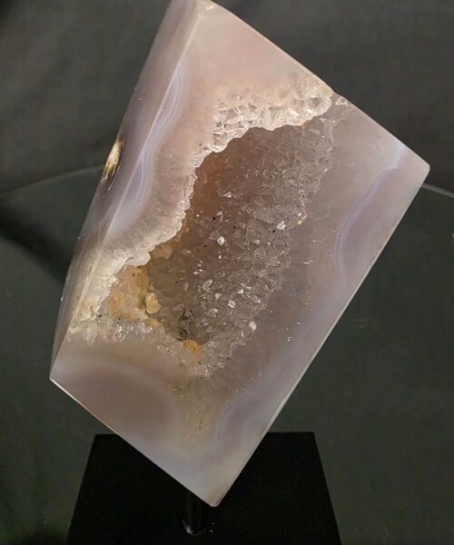 Luxury Natural Agate Cube 8 on Metal Stand 376g H13.5xW7xD5cm - Image 5