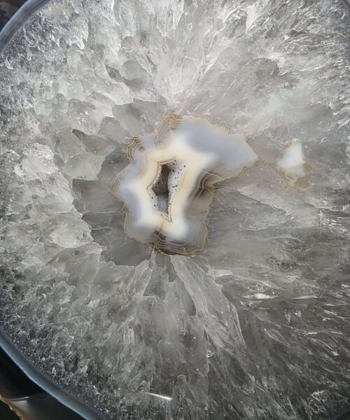 Large Premium Agate Natural Slice on Stand 1 – 4.236g - H38xW27xD12cm - Image 5