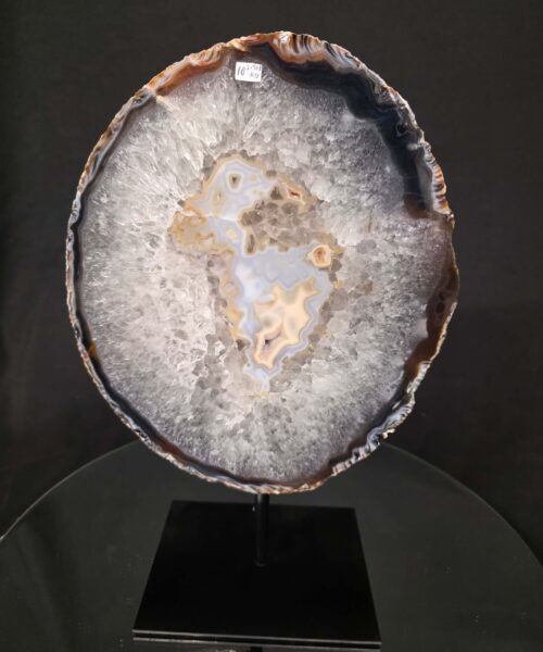 Large Premium Agate Natural Slice on Stand 10 – 2.918g - H33xW22xD12cm - Image 9