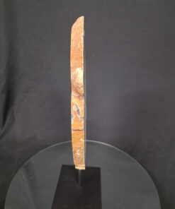 Alternative view of Large Premium Agate Natural Slice on Stand 11 – 2.788g - H41xW19xD12cm