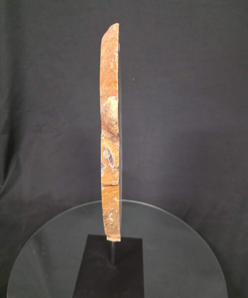 Alternative view of Large Premium Agate Natural Slice on Stand 11 – 2.788g - H41xW19xD12cm