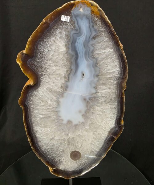 Large Premium Agate Natural Slice on Stand 11 – 2.788g - H41xW19xD12cm - Image 5